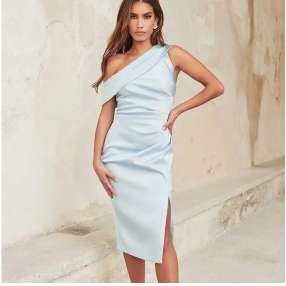 Lavish Alice baby blue dress 4 - Picture 2 of 7